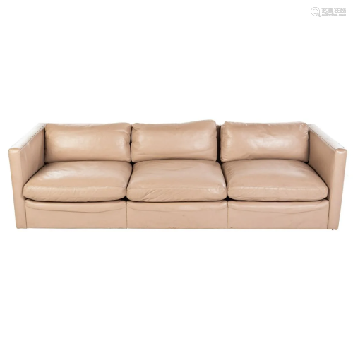 Knoll Contemporary Leather Sofa