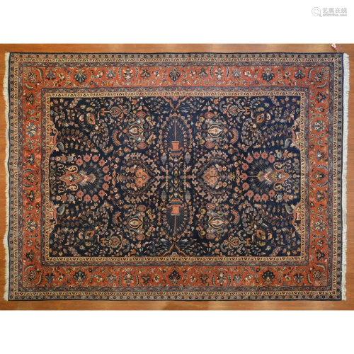 Sarouk Carpet, Persia, 9.8 x 13