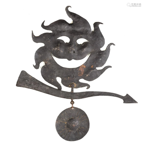 Continental Forged Iron Sun Hanging Decoration