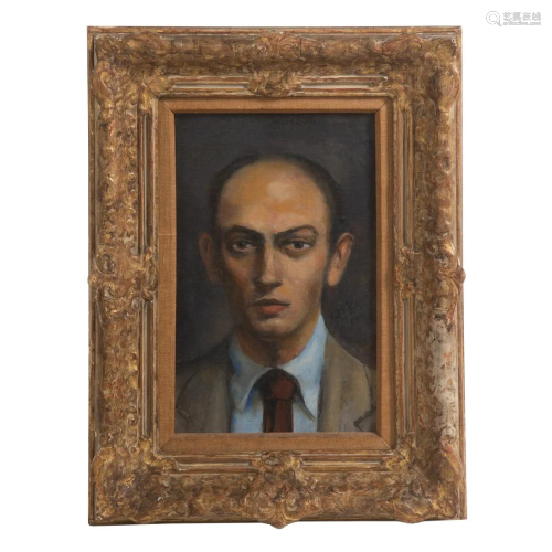 Walt Kuhn. Portrait of a Young Man, oil