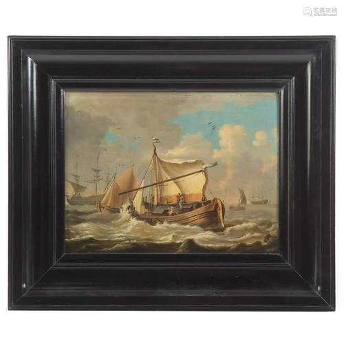 After Ludolf Backhuysen I. Ships in Rough Sea, oil