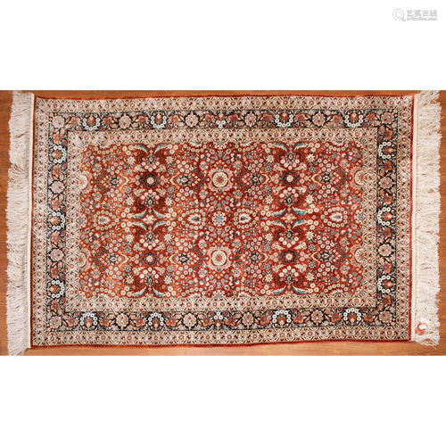 Chinese Silk Rug, 4 x 6.1