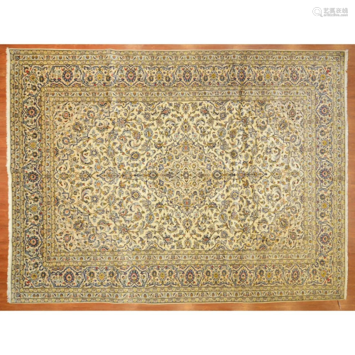 Kashan Carpet, Persia, 9.8 x 12.9