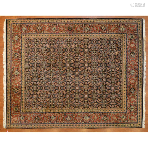 Indo Bijar Rug, India, 8.1 x 10.1