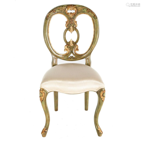 Maitland-Smith Louis XV Style Painted Chair