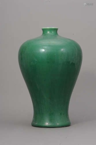 清 綠釉大梅瓶