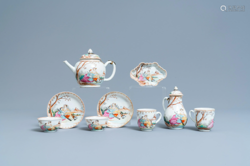 A Chinese famille rose tea service for the European