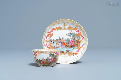 A Chinese Meissen-style export porcelain 'Peter the