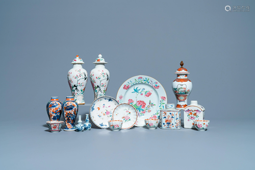 A varied collection of Chinese porcelain wares,