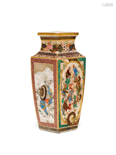 Seikozan Workshop A miniature Satsuma vase Meiji era (1868-1912), circa 1900