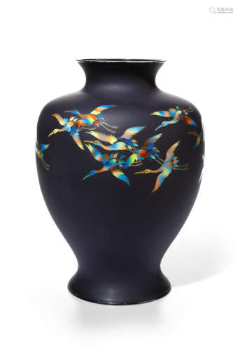 Ando Jubei (1876-1953) A cloisonné-enamel vase Showa era (1926-1989), circa 1930