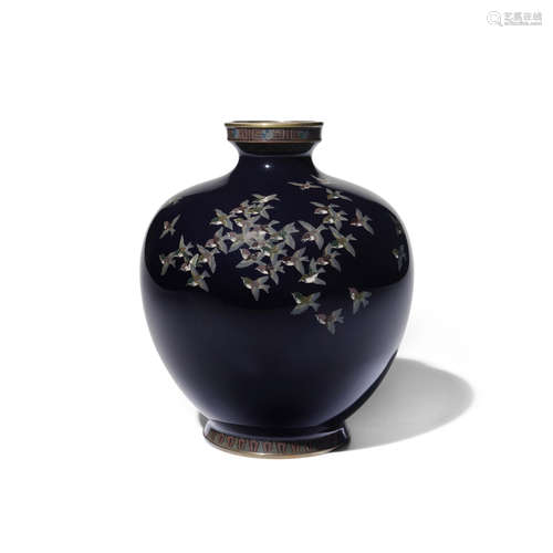 A cloisonné-enamel vase Meiji era (1868-1912), late 19th century