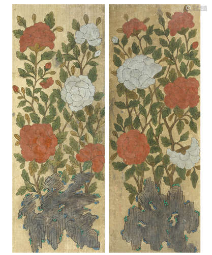 Anonymous (19th century) Peonies Joseon dynasty (1392-1897), 19th century