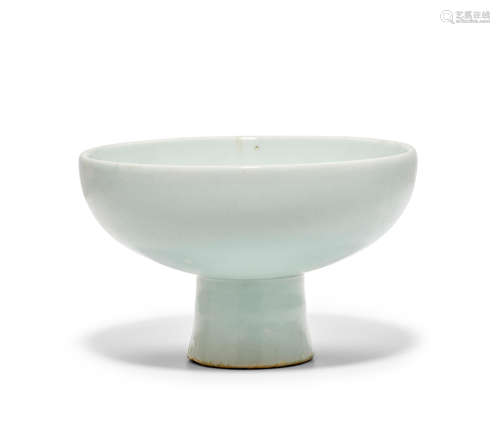 A rare white porcelain tall-footed bowl Joseon dynasty (1392-1897), 19th century