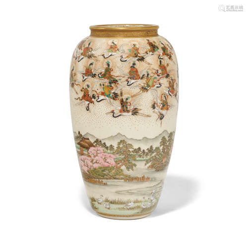 Yabu Meizan (1853-1934) A fine Satsuma vase Meiji era (1868-1912), circa 1900