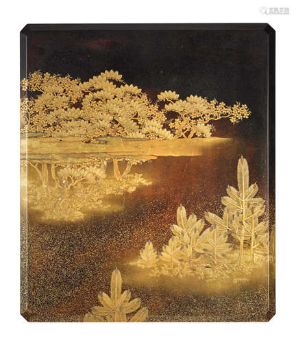 A lacquer bunko (document box) Edo period (1615-1868), 19th century