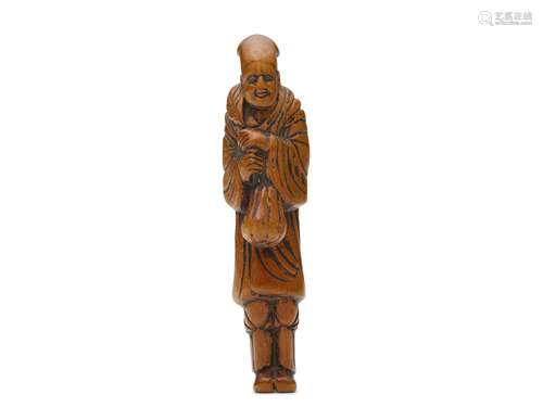 A wood netsuke Edo period (1615-1868), 19th century