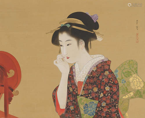 YOKOO HOGETSU (1897-1990) Before the Mirror Showa (1926-1989) era, circa 1930s