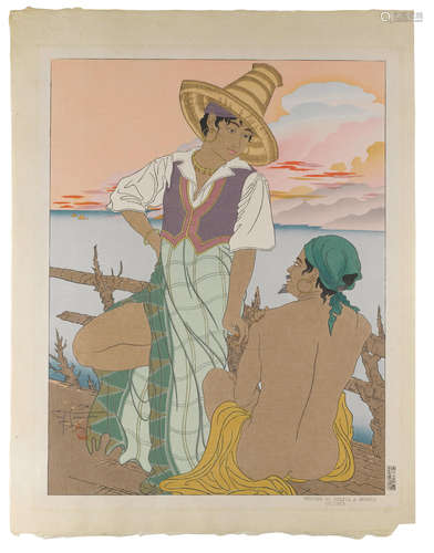 PAUL JACOULET (1902-1960) Showa era (1926-1989), 1935-1938