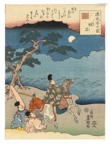 UTAGAWA KUNISADA I (TOYOKUNI III, 1786-1864) Edo period (1615-1868), 1843-1847