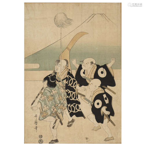 KITAGAWA UTAMARO (1754-1806), KEISAI EISEN (1790-1848), KATSUKAWA SHUNSHO (1726-1792), AND UTAGAWA HIROSHIGE I (1797-1858) Edo period (1615-1868), 1772-1852