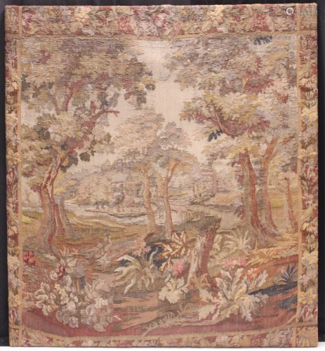 FLEMISH WOVEN WALL TAPESTRY, 19TH C. OR EARLIER