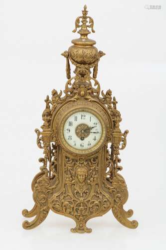 A bronze neo-Louis XVI-style mantle clock, France, late 19th century.