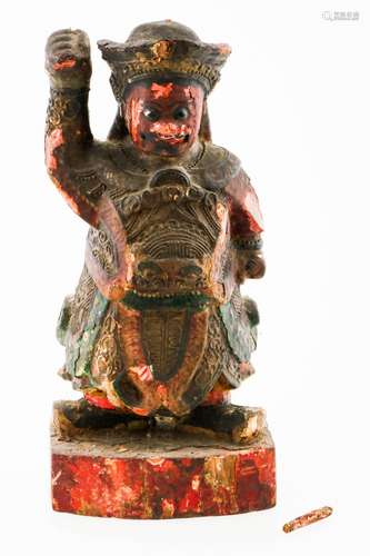 A wooden statue, Indonesia, approx. 1900.