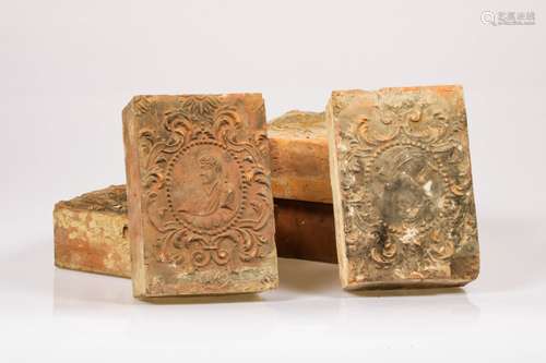 A set of (4) chimney stones, Germany(?), 16th/ 17th century.