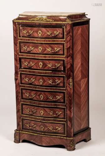 A Louis XV-style chest of drawers, France, 1st half 20th century.