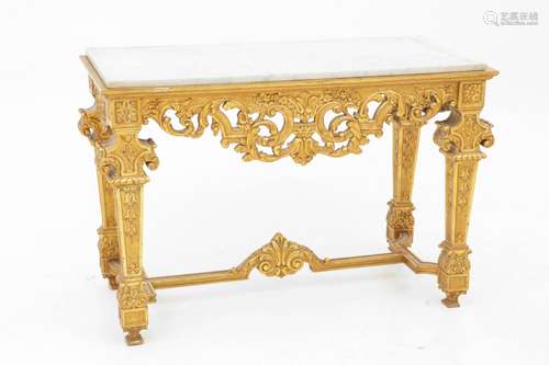 A neo-Louis XIV style wall table, France, 1st half 20th century.