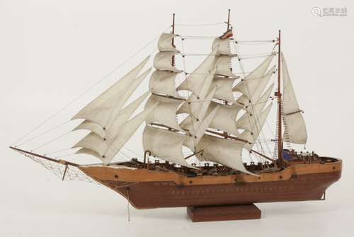 A three-master modelship, Dutch, 20th century.