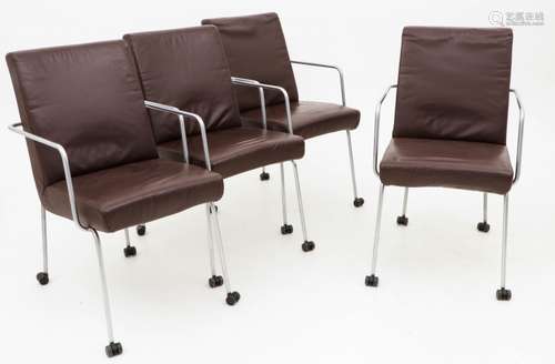 A set of (4) Harvink chairs, Dutch, 2nd half 20th century.