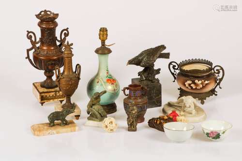 An extensive lot of various items, 19th century and later.