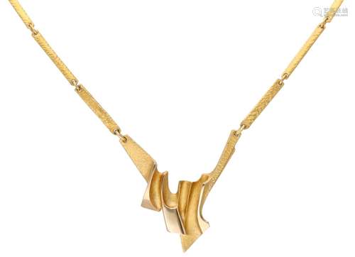 Yellow gold Lapponia Valeriana necklace - 14 ct.