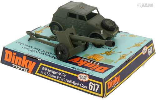 Dinky toys 617 Volkswagen KDF with 50mm P.A.K. anti tank gun