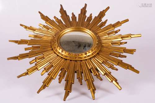 A sunburst mirror, Belgium, 20th century.