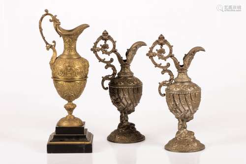 A convolute with (3) ornamental vases, France, late 19th century.