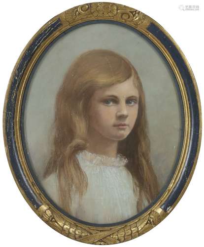 Dutch School, first quarter 20th Century, Portrait of a young girl.