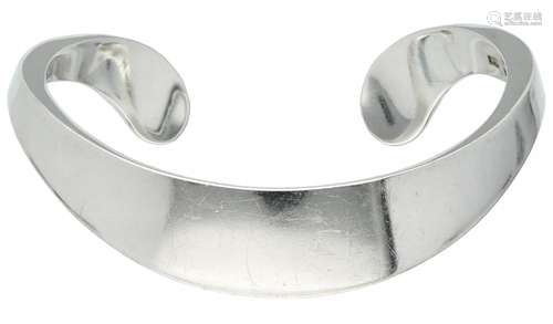 Silver Ove Wendt design for Andreas Mikkelsen minimalist bangle - 925/1000.