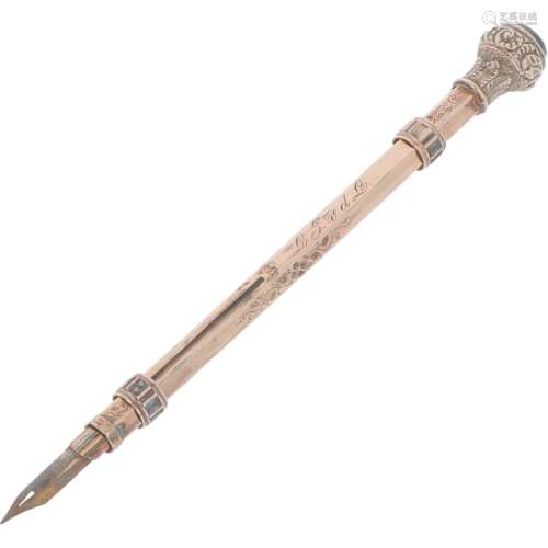 Fountain pen / mechanical pencil silver.