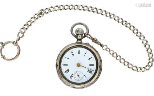 Silver pocketwatch - Men's Pocketwatch - Manual winding - Ca. 1901.