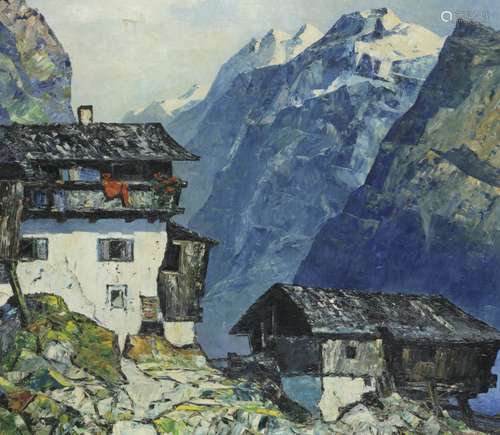 Dutch School, 20th Century, A mountainview in Austria.