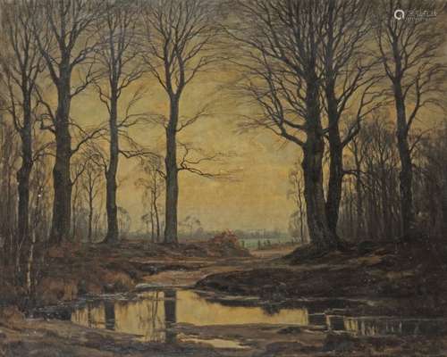 Johan Meijer (Zwolle 1885 - 1970 Laren), Landscape in 'het Gooi'