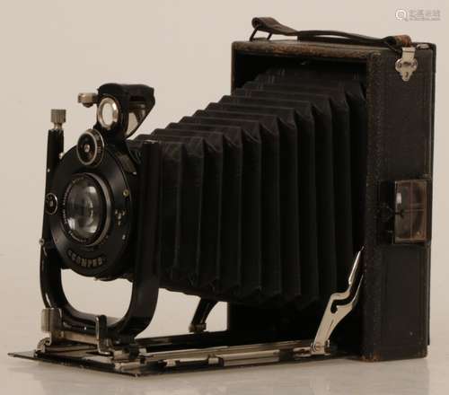 A Voigtlander D.R.P. compur folding plate camera G. Rodenstock Munchen, Germany, 1st half 20th centu