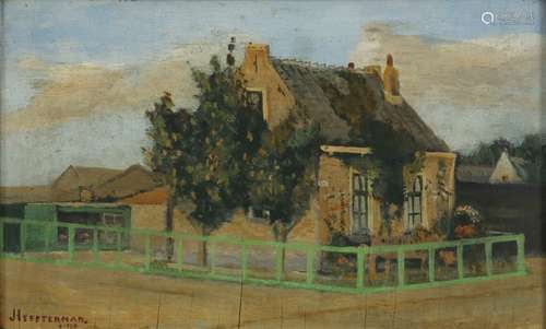 signed 'Heesterman', 20th Century, 'Huis op de rotterdamseweg 370'