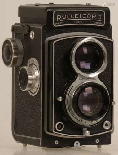 A Rolleicord Compur Rapid camera, Franke & Heidecke Braunschweig. 1950's