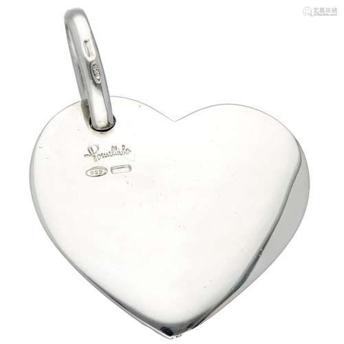 Silver heart-shaped Pomellato pendant - 925/1000.