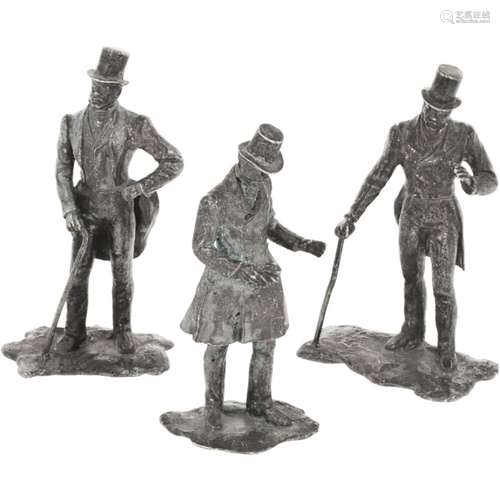 (3) Piece lot miniatures silver.