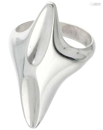 Silver Georg Jensen no.128 ring - 925/1000.